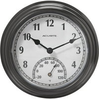 Outdoor Clocks Product Image Chaney Instrument In Out Clock Thermometer 02413a1