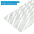 thumbnail image 4 of Uxcell 11.8"x8" 304 Stainless Steel Perforated Sheet, 0.32" Hole Metal Mesh Plate Screen Decorative Ventilation Meshes, 4 of 5