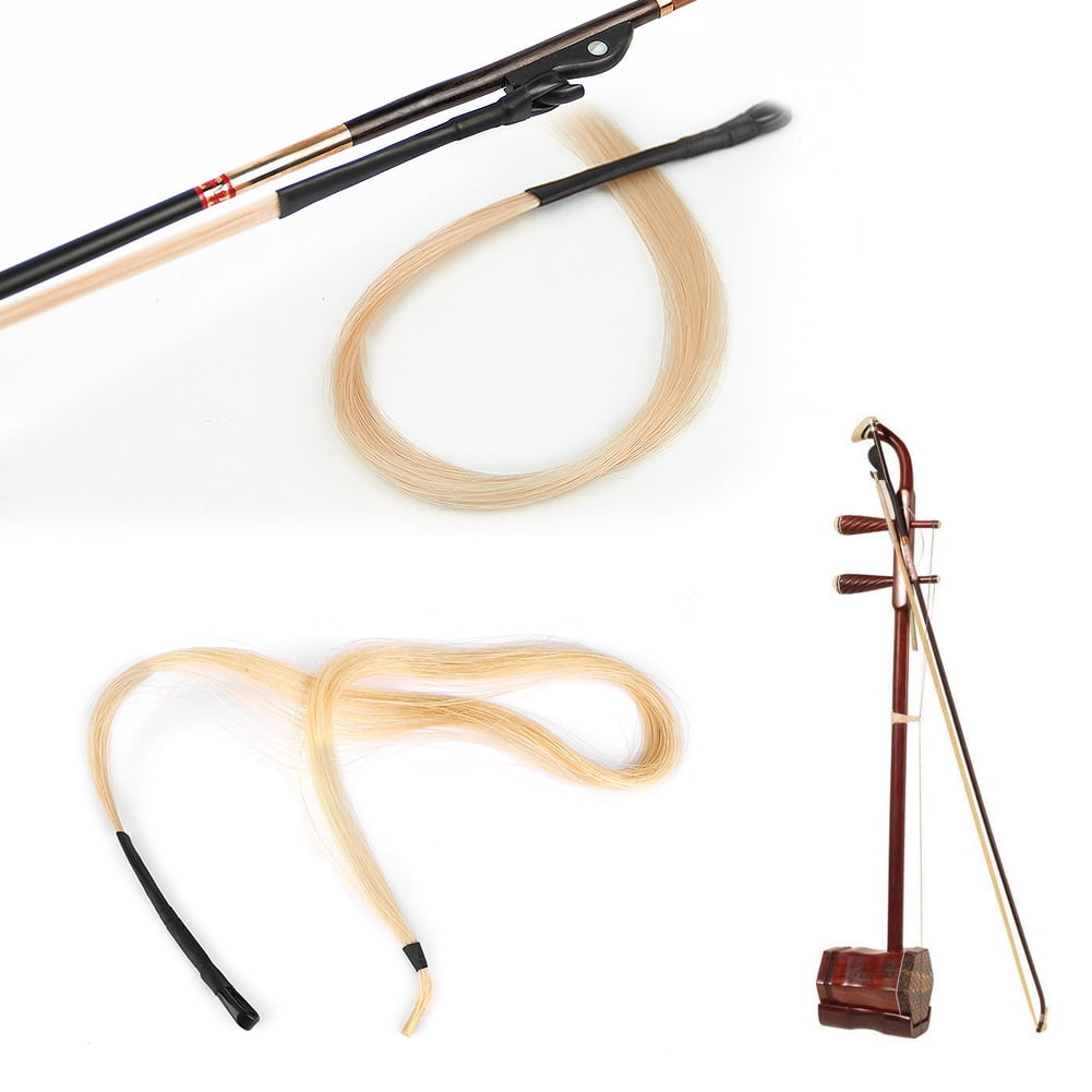 LYUMO BY304 Durable Horsetail Hair Erhu Bow Hairs Accessory for Violin