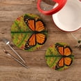 thumbnail image 2 of SKYSONIC Fall Leaves Butterfly Pot Holders Trivets, 2 Pcs Heat Resistant Trivets,Autumn Vintage Cotton Thread Weave Mats for Hot Pads Pans Pot Bowl Teapot for Kitchen Decor, 2 of 6