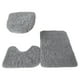 thumbnail image 4 of Matsuzay 3 alfombras de baño antideslizantes hechas a mano exquisitas textura fuerte absorción de agua antideslizante gris Type2 NO2, 4 of 6