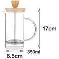 thumbnail image 5 of Cafetière/théière à Piston 12 Oz en Verre Borosilicate Durable avec Poignée, 5 of 5