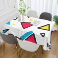 thumbnail image 2 of Yayeee Tablecloths 54" x 54" Rectangle Wrinkle Resistant Party Table Cover, Red Triangles, 2 of 8