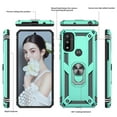 thumbnail image 6 of LeYi for Motorola G Pure Case, Moto G Power Case 2022 with 2 Pcs Tempered Glass Screen Protector, [Military-Grade] Protective Case with Magnetic Ring Kickstand for Motorola G Pure, Mint, 6 of 7