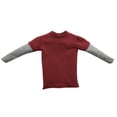 thumbnail image 2 of JWQFBC 1/6 Scale Mens Red Double Sleeve Long T-shirt for 12'' Action Figure Accessories, 2 of 8