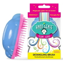 Knot Genie Teeny Detangling Hair Brush for Kids (Mystical Cloud) | Perfect Detangling Brush for Curly Hair, Gently Separate Tangles, Leaves Hair Smooth and Shiny | The Pain Free Knot Detangler