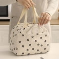 thumbnail image 5 of Corduroy Insulated Lunch Bag for Women & Men, Stylish Reusable Cooler Tote for Work, Picnic, & Travel, 5 of 6
