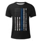 thumbnail image 3 of Camisetas de Manga Larga para Hombres Imprimir Casual Cuello Redondo Camiseta de Manga Corta, Camisetas de Manga Larga para Hombres Algodón, 3 of 4