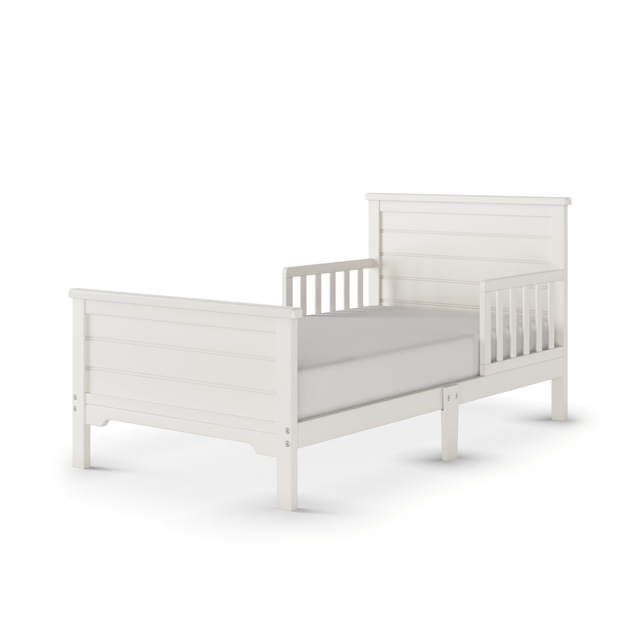 Child Craft Forever Eclectic Woodland Toddler Bed with Rails, Brushed Cotton