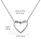 thumbnail image 4 of Silver Heart Necklaces for Women Silver Plated Chain Heart Necklace Pendant Necklace Silver Jewellery for Women Gift, 4 of 5
