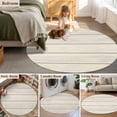 thumbnail image 5 of Small Round Rug 3Ft Washable Non-Slip, Beige Wood Grain Circle Area Rugs for Living Room Bedroom, Rustic Retro Wooden Plank Farmhouse Indoor Floor Mats Carpet Runner for Home Decor, 5 of 8