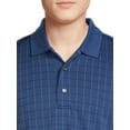 thumbnail image 4 of Ben Hogan Men's & Big Men's Textured Windowpane Golf Polo Shirt, Size S-5XL, 4 of 5