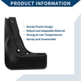 thumbnail image 4 of Unique Bargains Mud Flaps Splash Guards W/Mount  Accessories for Mercedes-Benz C Class(Sport)2013-2015 Front and Rear Mud Guards 1 Set, 4 of 6