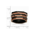 thumbnail image 6 of Stainless Steel Black & Brown IP-plated Size 8 Ring; for Adults and Teens; for Women and Men, 6 of 6