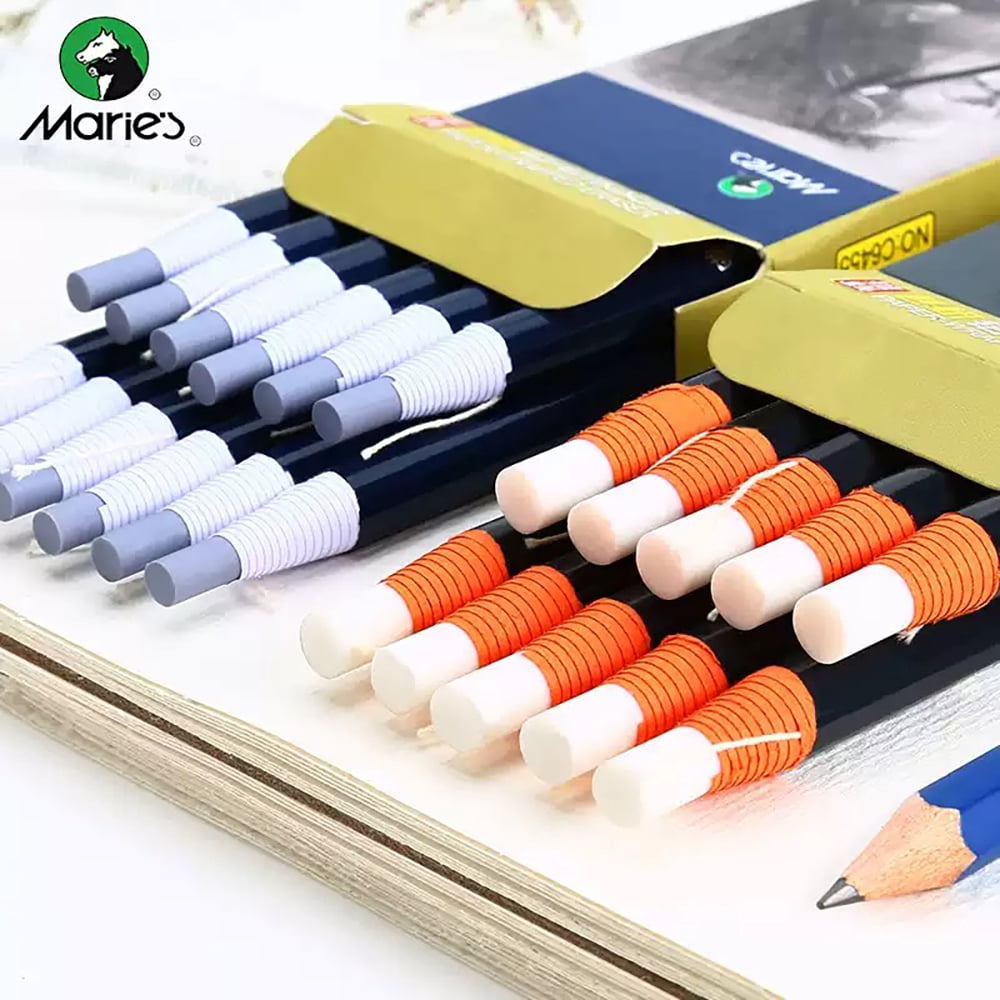 Paper Roll Eraser 5mm + 7mm, Pencil Eraser Pen with Pull String, Precision Highlight Eraser for Drafting Drawing Sketching Art Supplies