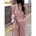 thumbnail image 2 of Conjunto de traje coreano para mujer, conjunto profesional de temperamento, traje holgado y relajado de estilo británico, conjunto de dos piezas, ropa nueva para mujer, 2 of 4