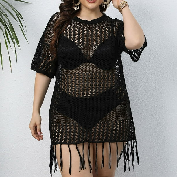 Plus size bathing shop suit cover ups walmart