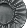 thumbnail image 4 of Taburete redondo Zulema Funda para silla Protector de silla Gris, 4 of 8