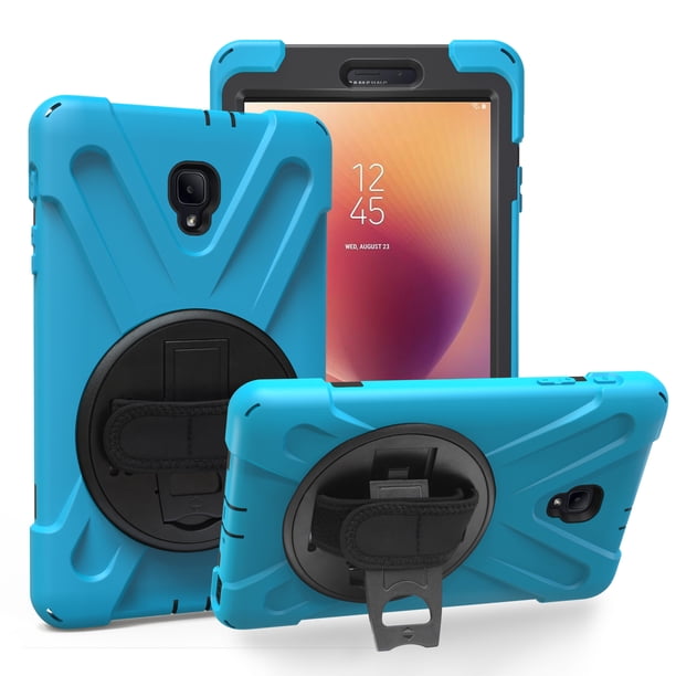 Case de tableta para Samsung Galaxy Tab A 8 "(2017) T380/T385 con soporte de rotación de 360 ° y correa para manos y correa para el hombro Ikkle Tab A 8"(2017)