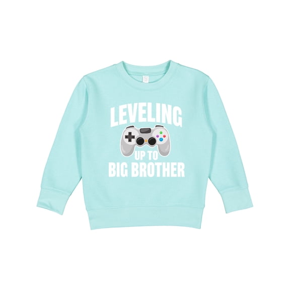 Inktastic Leveling Up to Big Brother Toddler Sweatshirt