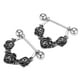 thumbnail image 3 of 2 Pares De Anillos De Pezón Jewerly Acero Inoxidable 14g, 3 of 9