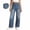 Blue, variant on Wide Leg Jeans for Women High Waisted Denim Jeans Fashion Stretchy Trouser Jean Pants with Pockets