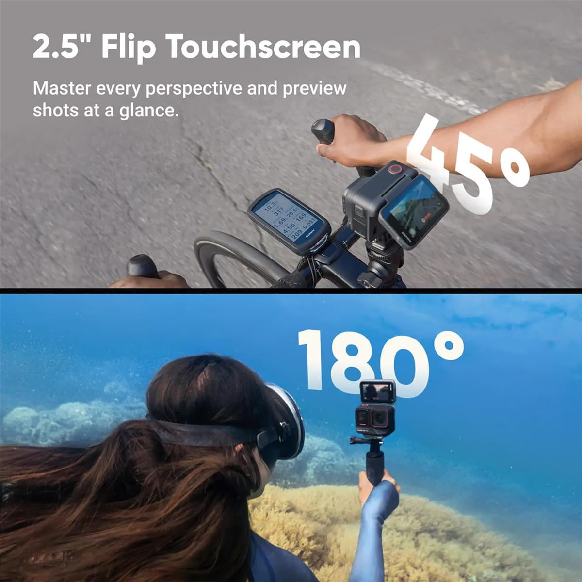 Insta360 Ace Pro 2 8K Midnight Black Action Camera with Dual Battery Xplorer Bundle, Slate Gray
