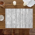 thumbnail image 2 of Grey Forest Placemats for Dinning Table Set of 4,Gray Tree Oil Painting Contemporary Abstract Art Burlap Kitchen Place Mats Waterproof Cloth Table Mats,Indoor Outdoor Placemats Dinner Decor, 2 of 8
