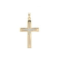 thumbnail image 2 of Brilliance Fine Jewelry 14 KT Gold Holy Spirit Dove Unisex Cross Pendant, 2 of 6