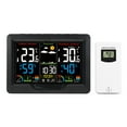 thumbnail image 2 of Wireless Weather Forecast Station Clock RF Indoor Outdoor Color Screen Clock with RF Transmitter Digital, 2 of 8