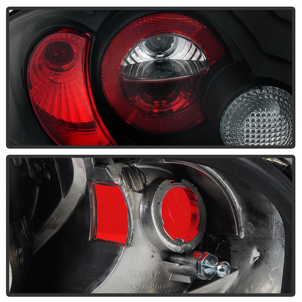 Black 1999-2006 Audi TT Quattro Tail Lights Brake Lamps 99 00 01 02 03 04 05 06