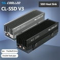 thumbnail image 2 of CL-SSD V3 M.2 2280 SSD Heat Sink with 14.8W/MK Thermal Pad 2 Heat Pipes Solid State Drive Radiator CL-SSD V3 Black, 2 of 6