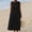 Black, variant on QUNYINEY Long Sun Dresses Women A Line Summer Casual Sleeveless Tank Dress Crew Neck with Pockets Solid Cutout Loose Fit Dresses