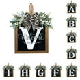 thumbnail image 1 of Décorations de Porte d'Entrée Panneau Couronne Alphabet Décoration Suspendue Extérieure 11.8”*11.8”, 1 of 3