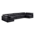 thumbnail image 1 of Meridian Furniture Indulge 175" Black Vegan Leather U-Shaped Modular Sectional, 1 of 9