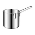 thumbnail image 4 of Birdeem Mini Deep Fryer Pot Stainless Steel Usa Style Oil-Saving Small Fryer with Strainer Filter Skimmer Deep Oil Mini Fryer for Frying Chicken Legs, 4 of 10