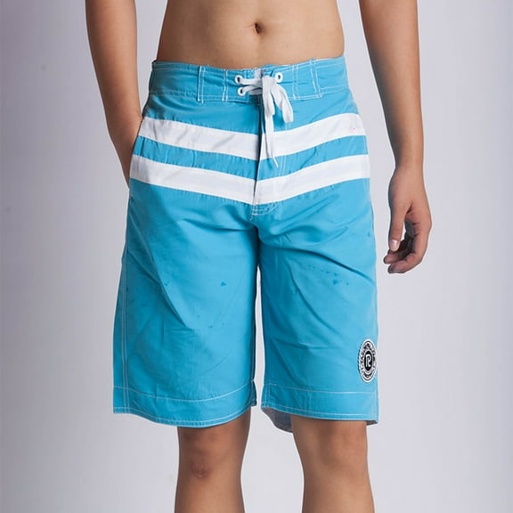 Xysaqa Men's Bermuda Swim Trunks, Summer Striped Classic Swim Shorts M-XXL