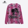 thumbnail image 4 of Sudadera nueva para mujer 2024, jersey con estampado de Barbie de dibujos animados, primavera y otoño, informal, holgada, con cuello redondo, regalo, 4 of 5