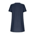 thumbnail image 4 of Vestido informal para mujer - Estilo camisa de manga corta - Detalles de botones para salidas de primavera/verano, 4 of 7