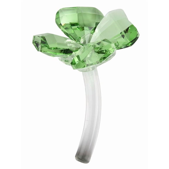 Lucky Four-Leaf Clover for Crystal Figurine: Elegant St. Patrick's Day Decor