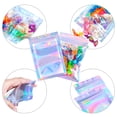 thumbnail image 2 of 100 Piezas Bolsa de Papel de Aluminio Resellable Bolsas de Papel de Aluminio Bolsas de Embalaje Holográfico Bolsa de Almacenamiento de Papel de Aluminio para Almacenamiento de Alimentos (3 x, 2 of 5