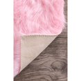 thumbnail image 4 of nuLOOM Cloud Faux Sheepskin Soft & Plush Shag Area Rug, 7' 6" x 9' 6", Pink, 4 of 4