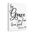 thumbnail image 4 of Scripture Walls  By Grace Ephesians 2:8 Bible Verse Canvas Christian Wall Art Ready to Hang Unframed, 4 of 12
