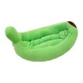 thumbnail image 1 of Cama para perros lavable, casa para perros y gatos con temática de plátano, funda lavable y extraíble, transpirable L, 1 of 9