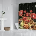 thumbnail image 3 of Gothic Shower Curtain with Moon and Stars - Waterproof Black Bathroom Curtain 72x84 Inch - Dark Celestial Aesthetic - Includes 12 Hooks - Machine Washable, 3 of 5