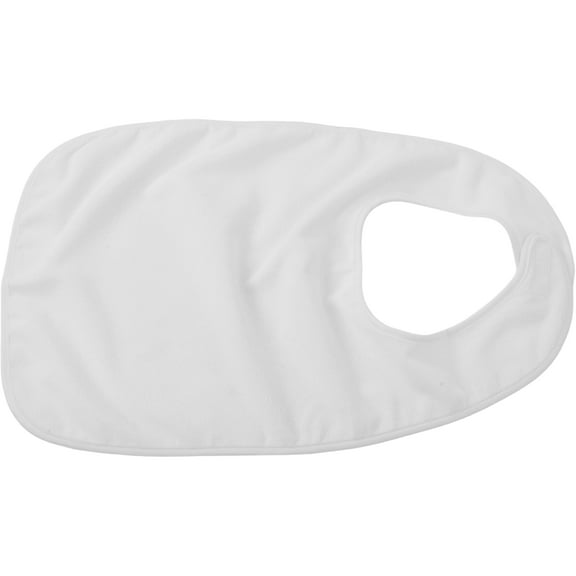 OFFIGAM Versatile White Cotton Bib for Elderly Meals and Face Washing