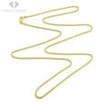 thumbnail image 2 of 925 Italian Sterling Silver 1mm Solid Rope Diamond Cut Chain, FREE Microfiber Cloth, Yellow Gold Plated Link Mens Womens Necklace, Giorgio Bergamo, 2 of 7