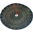 thumbnail image 6 of Elegant Gold Mandala Blue Galaxy Christmas Tree Skirt Gorgeous for Xmas Party Ornaments Holiday Decoration Accessory 48", 6 of 6