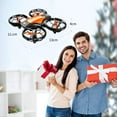 thumbnail image 3 of 4DRC V8c Drone with 720P HD Camera for Adults and Children FPV Real-Time Video, 2 Modular Batteries and Storage Bag, Orange, 3 of 12