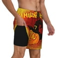 thumbnail image 3 of Daiia Halloween Pumpkin Mens Swim Trunks Swim Shorts Quick Dry Swim Shorts with Mesh Lining Pockets-XX-Large, 3 of 9